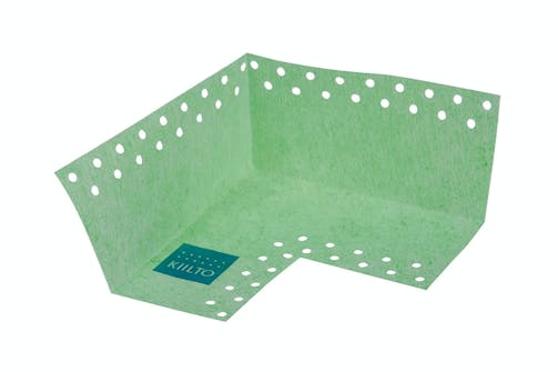 Valmis nurkkavahvike vesieristämiseen Vesieristeen vahvistaminen nurkkavahvikkeella